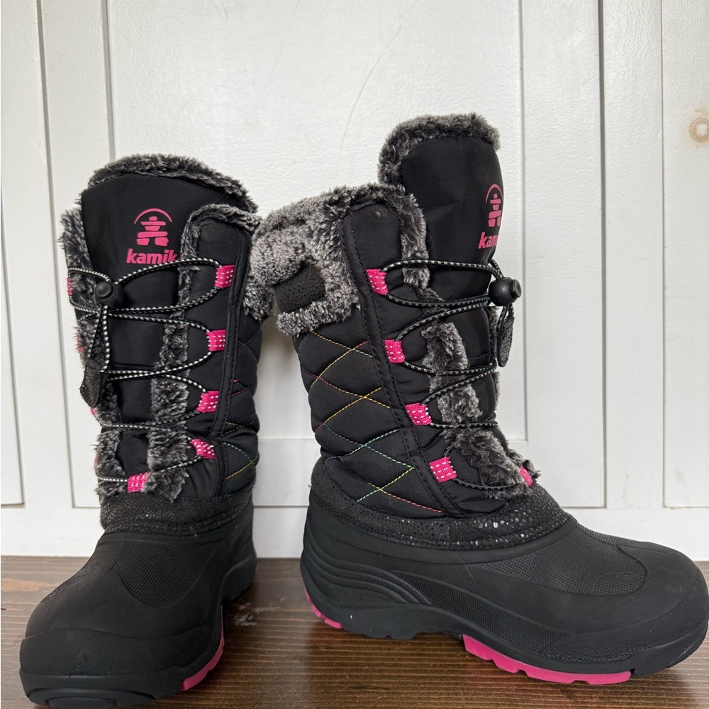 Kamik Waterproof Quilted Insulated Winter Boots Little Kid Size 1